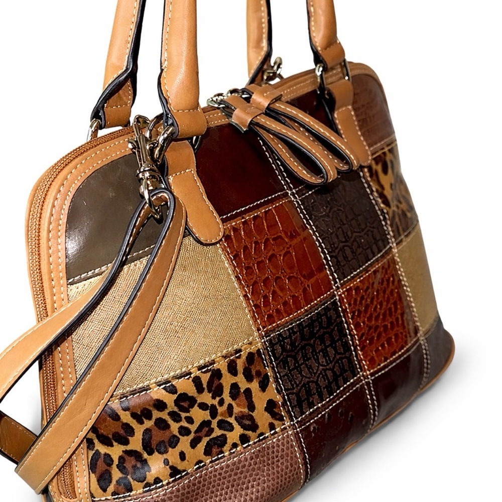 Giani Bernini Multicolor Patchwork Satchel - image 2